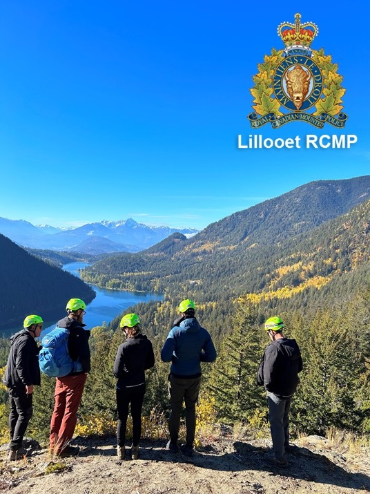 Picture taken by Lillooet RCMP member on training exercise with Pemberton SAR. Picture shows view over Tyaughton Lake.